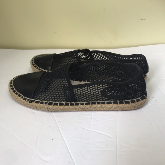 Sam Edelman Ganga Mesh Espadrilles Leather Flats Loafers Shoes Slides Slip On - Picture 3 of 16